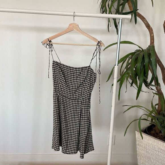 Reformation Black white checkered dress - Picture 2 of 7